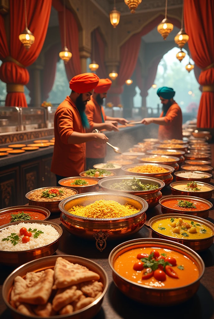 mashma hotel buffet
in punjabi style