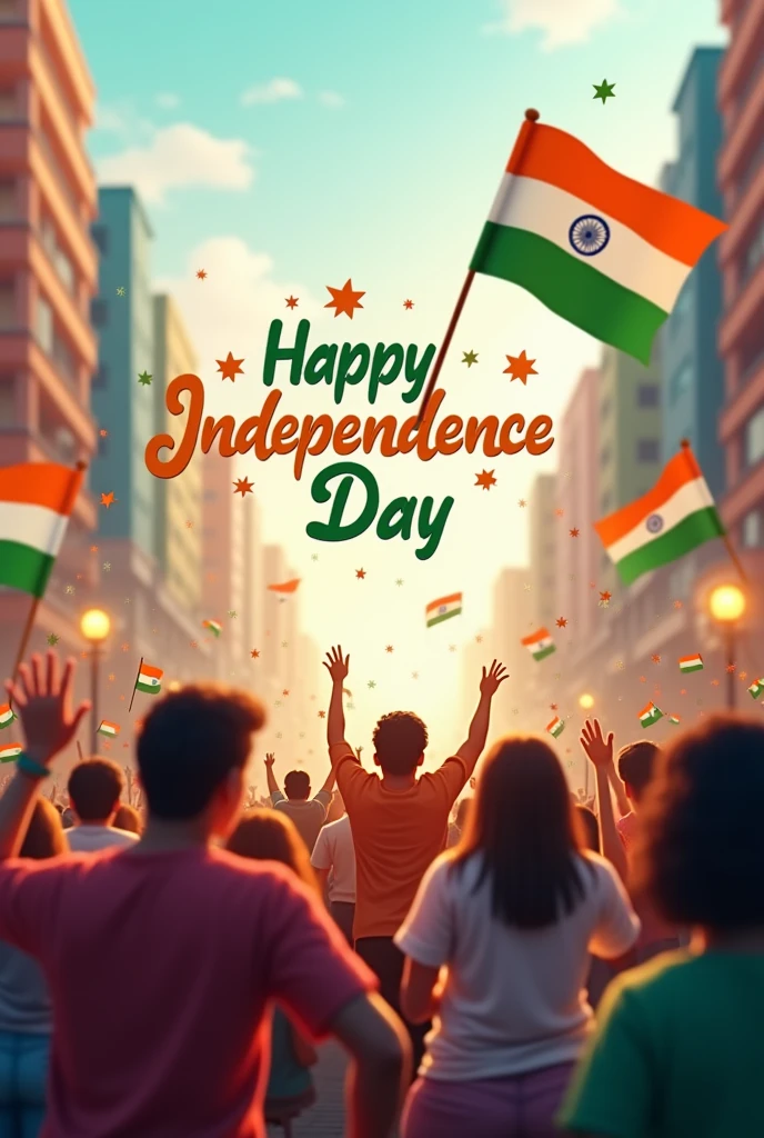 Happy Indian independence day... "happy independence day" should be written