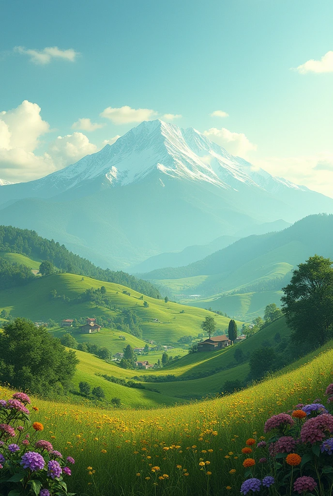 Colombian horizontal landscape aesthetic