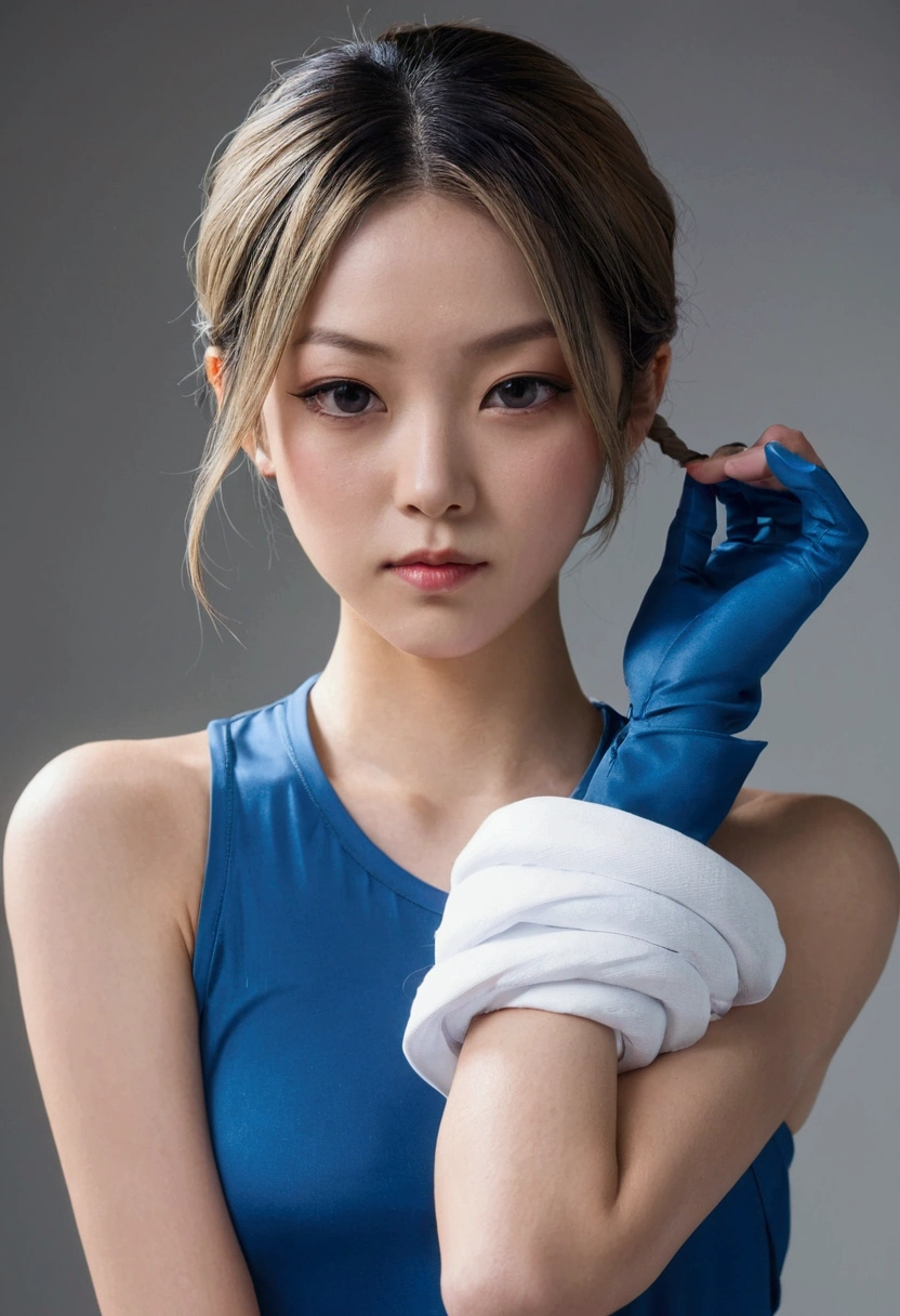 Shinobu,Tied,resisting,stripped