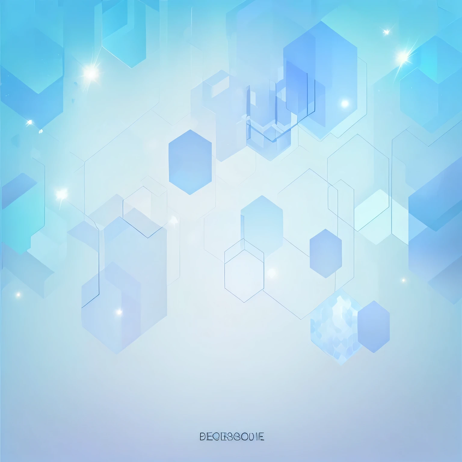abstract blue background with hexagons and stars, high definition background, cold pure color background, minimalistic background, fine simple delicate structure, minimalist background, geometric shapes background, pure color background, light blue background, light blue pastel background, blue backgroung, with a blue background, hexagons in the sky, amazing blue background theme, minimal background, blend background the above image into the body of the polo shirt