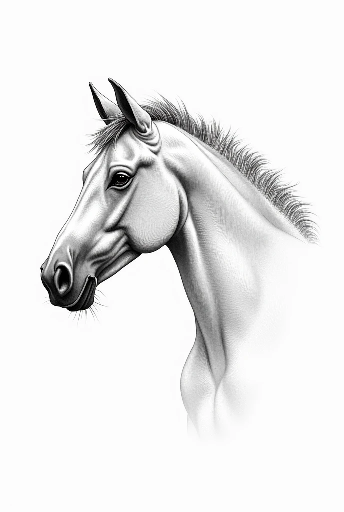 Imagine having the sketch of a horse's head.Inside this writing "criadero la quinta María".let it be in black and white.