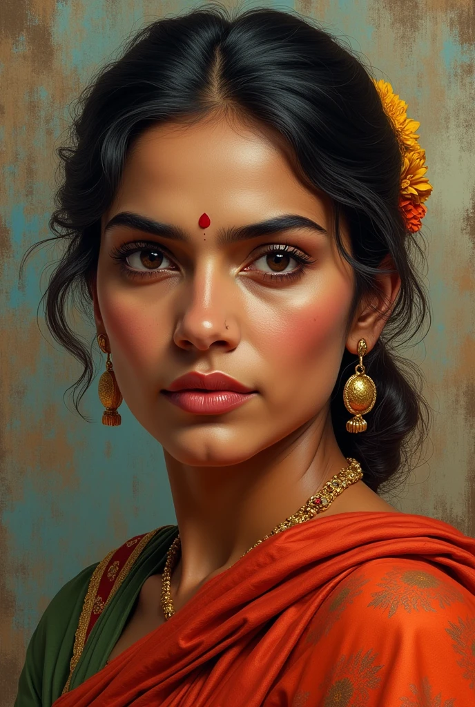 Create a creative, realistic, magnificent and colored image of Kalpana Dutta