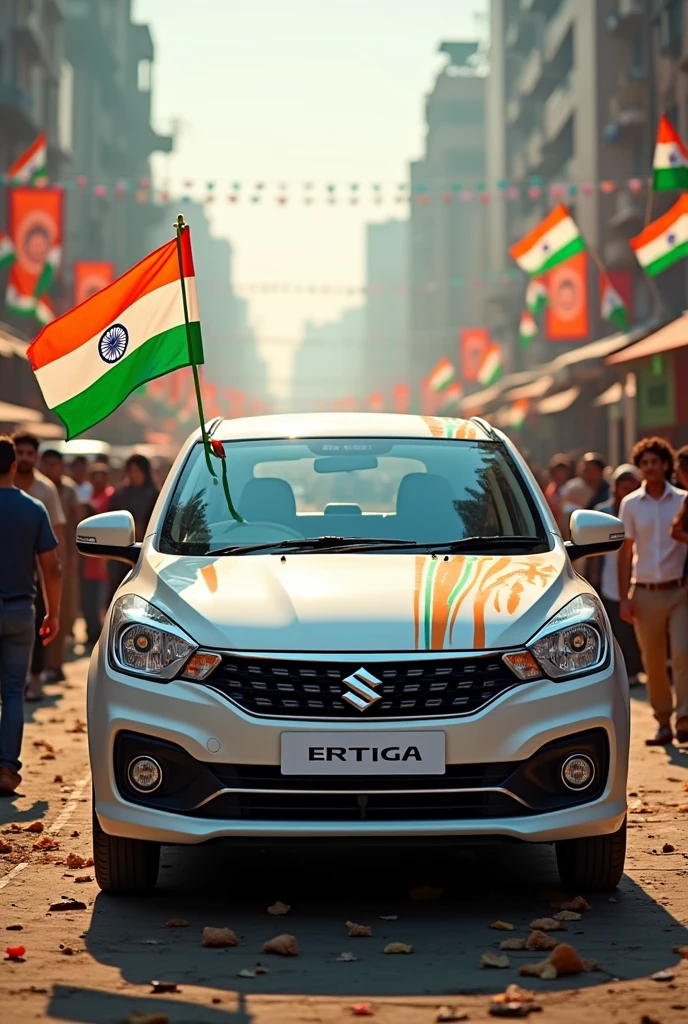 Independence day photo with maruti ertiga in India
