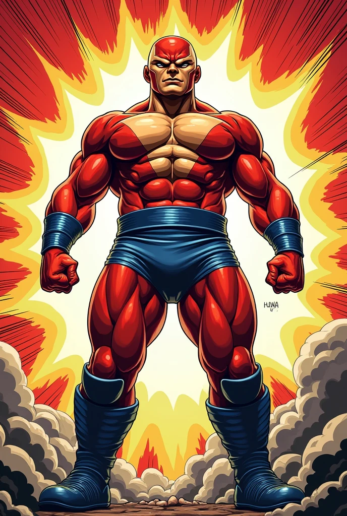 American comic book style Kinnikuman