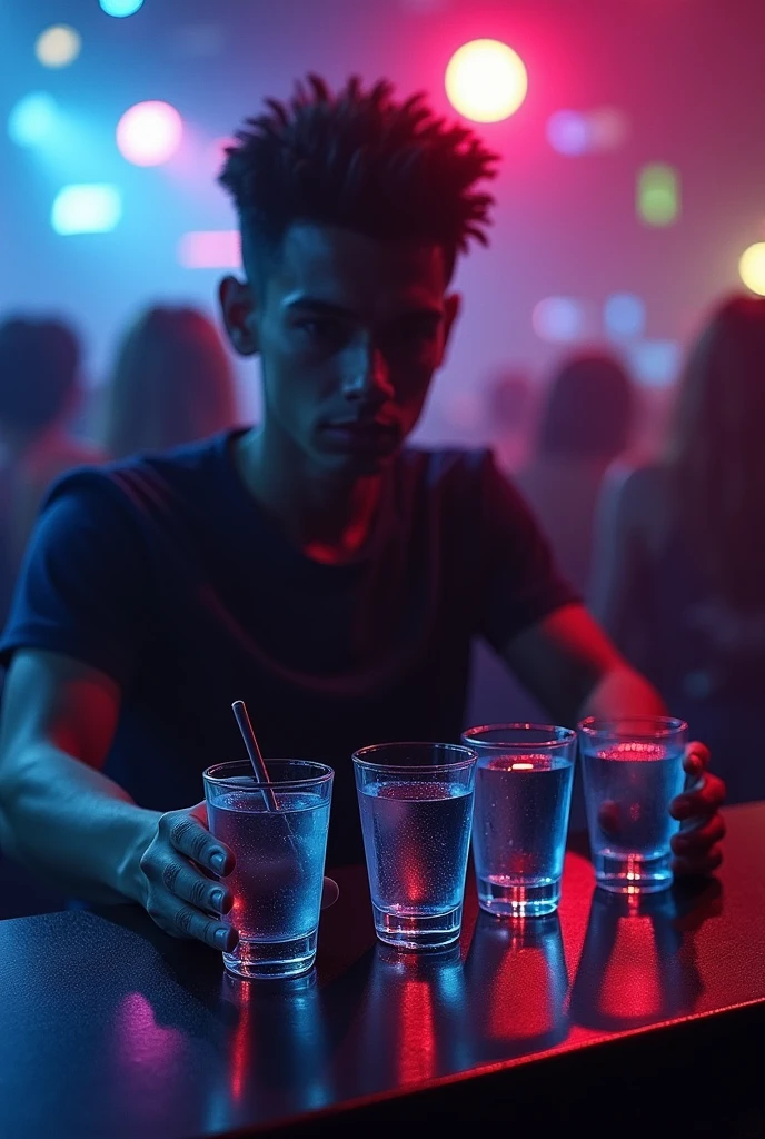 6 Vodka shots in a club