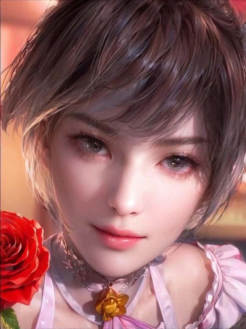 143
(20 year old woman), (surreal), (High level image quality), ((beautiful hairstyle 46)), ((short hair:1.46)), (breasted:1.1), (lipsticks)