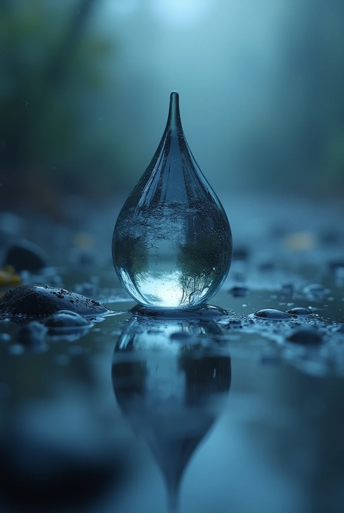 single raindrops