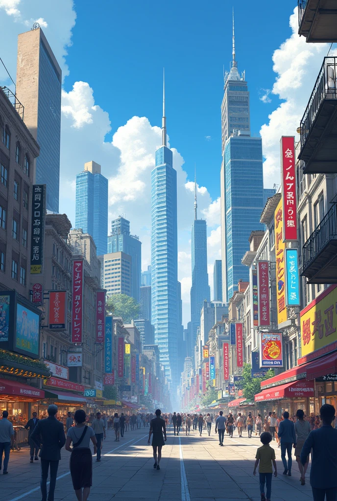 Generate an image of city