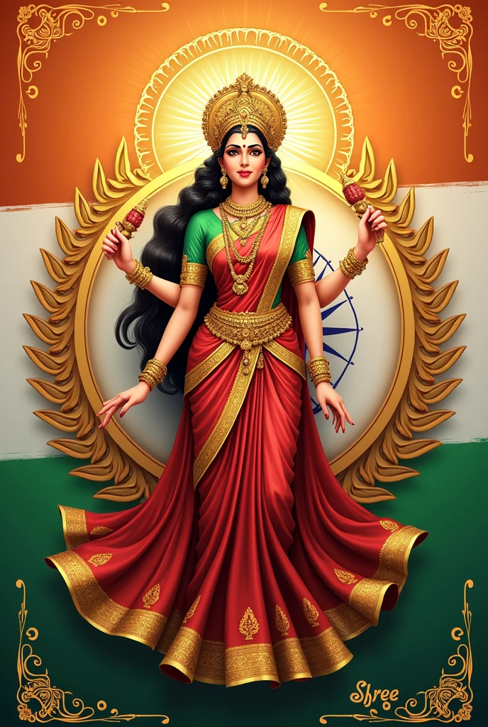Independence day banner for jewellery showroom called shree mahalaxmi jewellers 