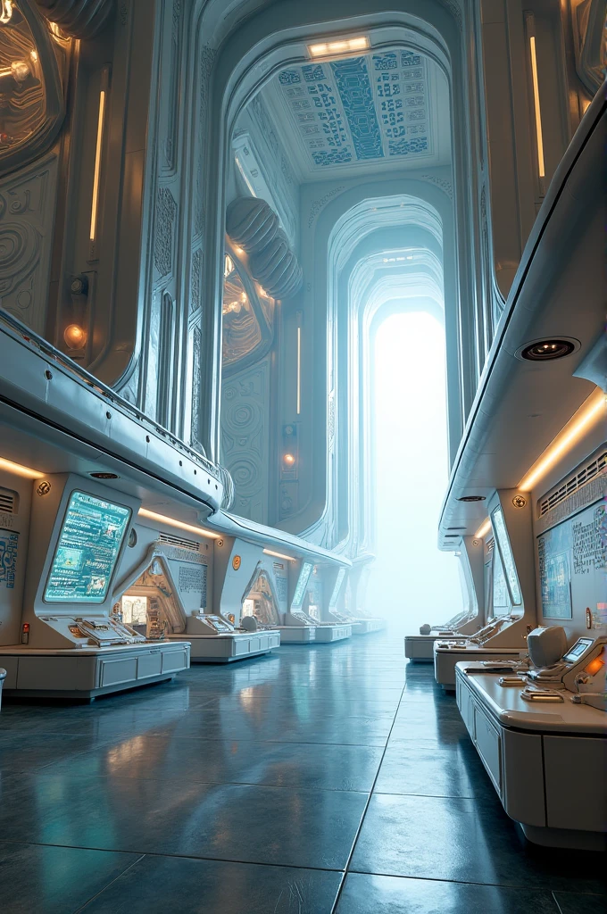 The interior of an extraterrestrial ship