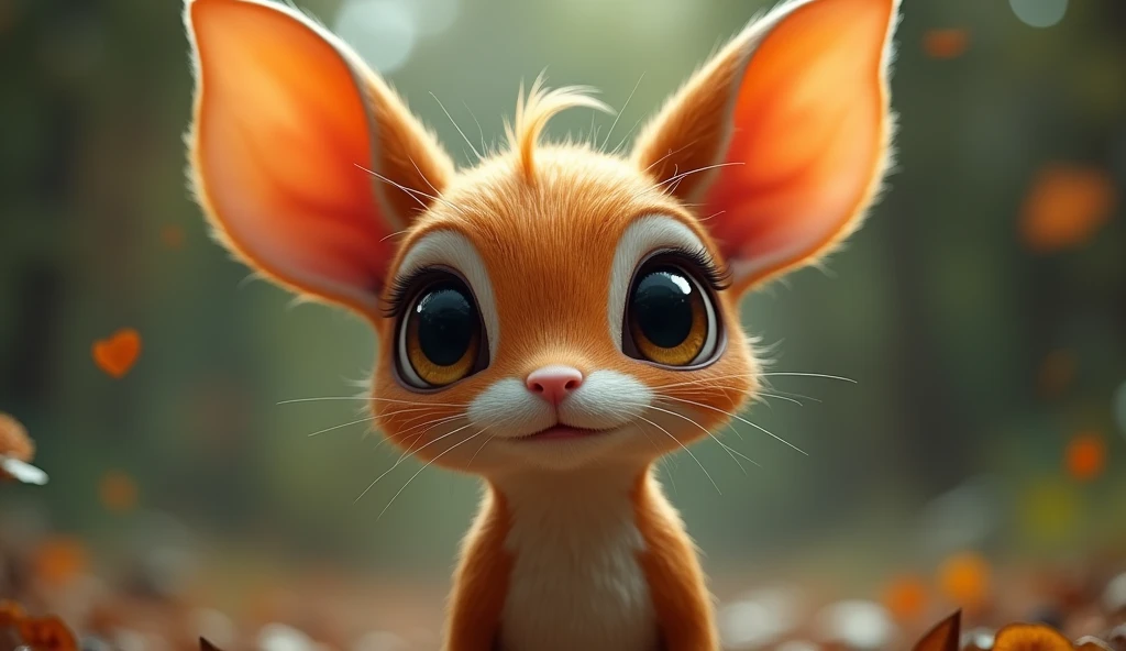 (Top Quality, Masterpiece, 8K)), Anatomically Unusual, Highly Detailed, High Definition, Cinematic Lighting, Photorealistic, ((Beautiful, Shining, Detailed Eyes)), Intricate, ( (dynamic composition)), cute animals, big heads, big eyes, small animals that don't exist in reality