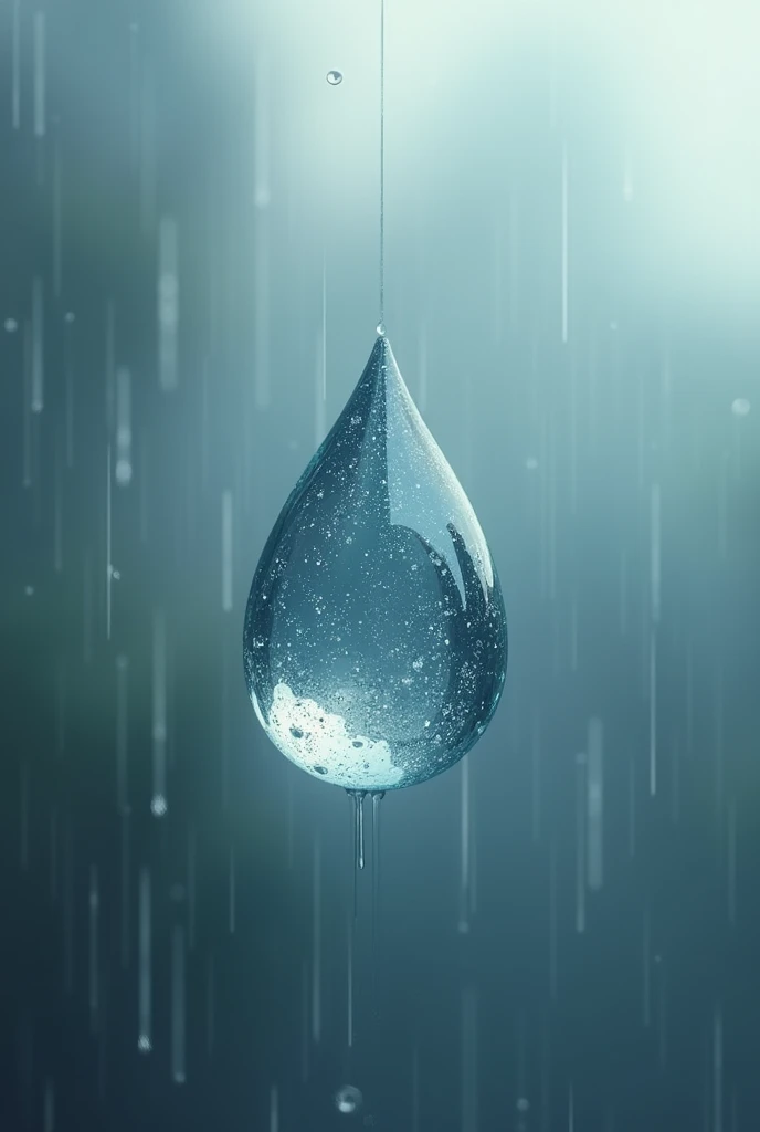 logo with rain theme
