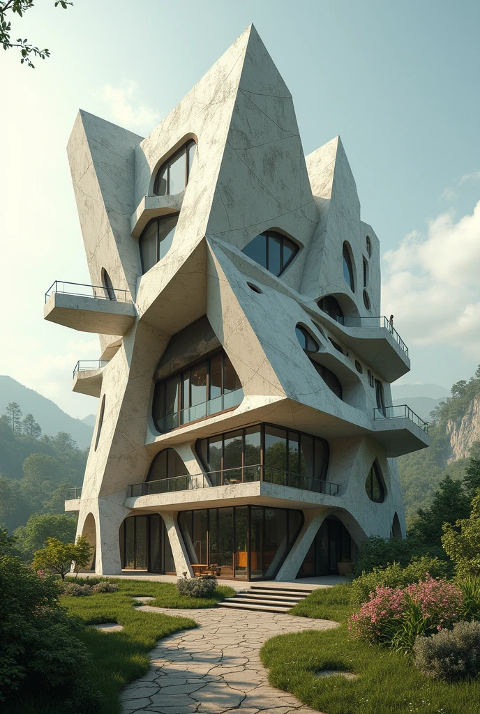 House inspired of different polygons like regular/irregular and convex/non-convex