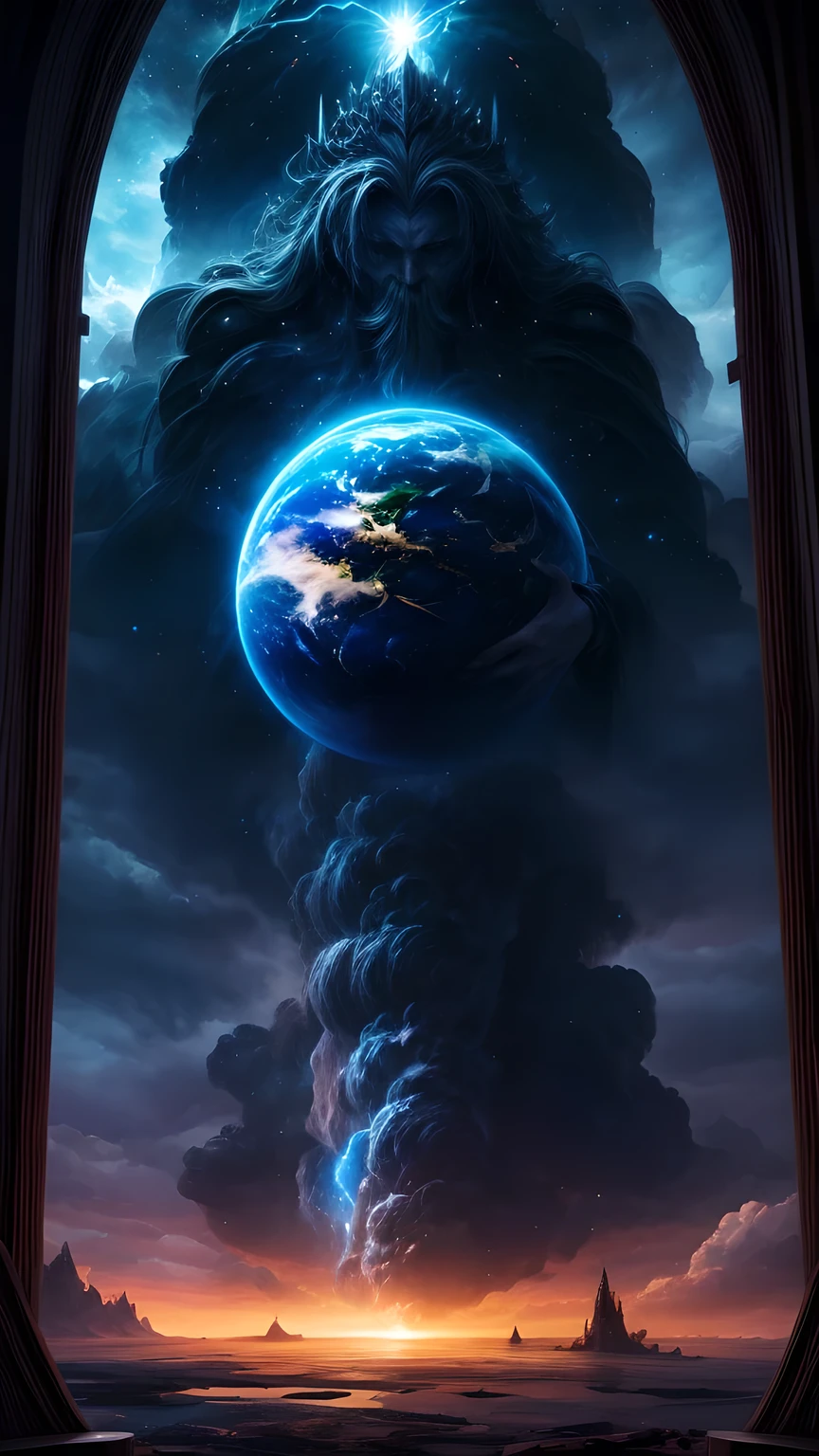 The Beginning of Chaos，The beginning of the universe，The world was created,fantasy,Cloud Window,Creation myth