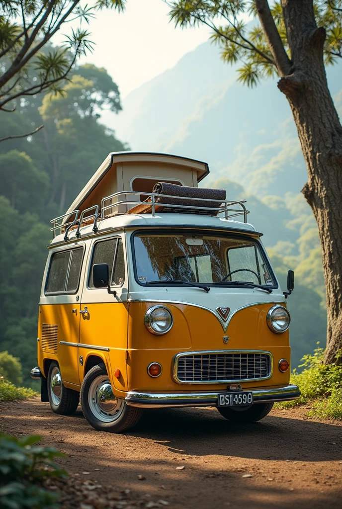 classic mini van , camper van , DAIHATSU HIJET S65v, elements