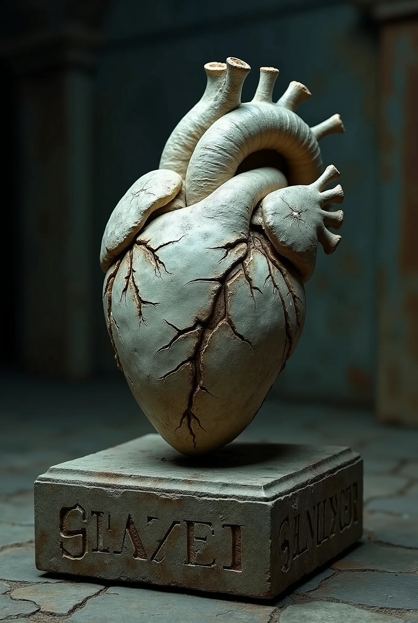 I need a petrified human heart