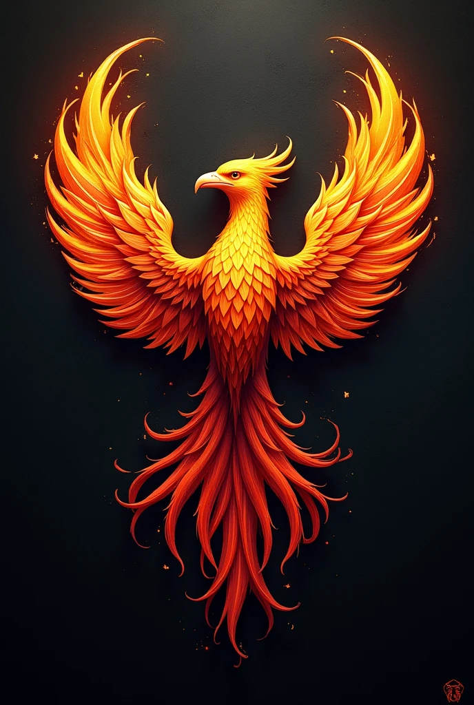 Phoenix bird logo for motorcycle club 