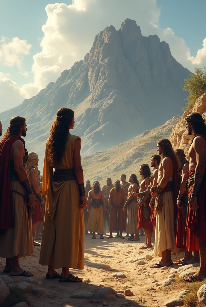 Deborah and Barak gathered the men at Mount Tabor.