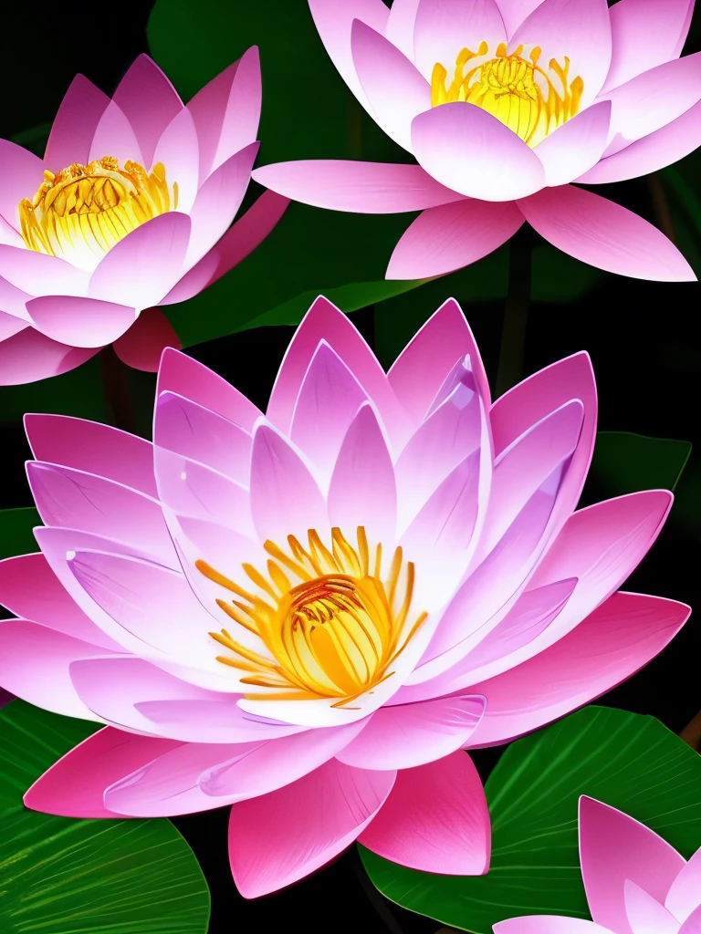 there are many white flowers that are glowing in the dark, beautiful flowers and crystals, glowing flowers, beautiful!!! digital art, magical flowers, luminous flowers, surreal waiizi flowers, with lotus flowers, magical colorful flowers, beautiful depiction, ethereal!!! ultra realistic, glowing delicate flower, by Li Song, lotus flowers, beautiful gorgeous digital art, beautiful!!!!!!!!!