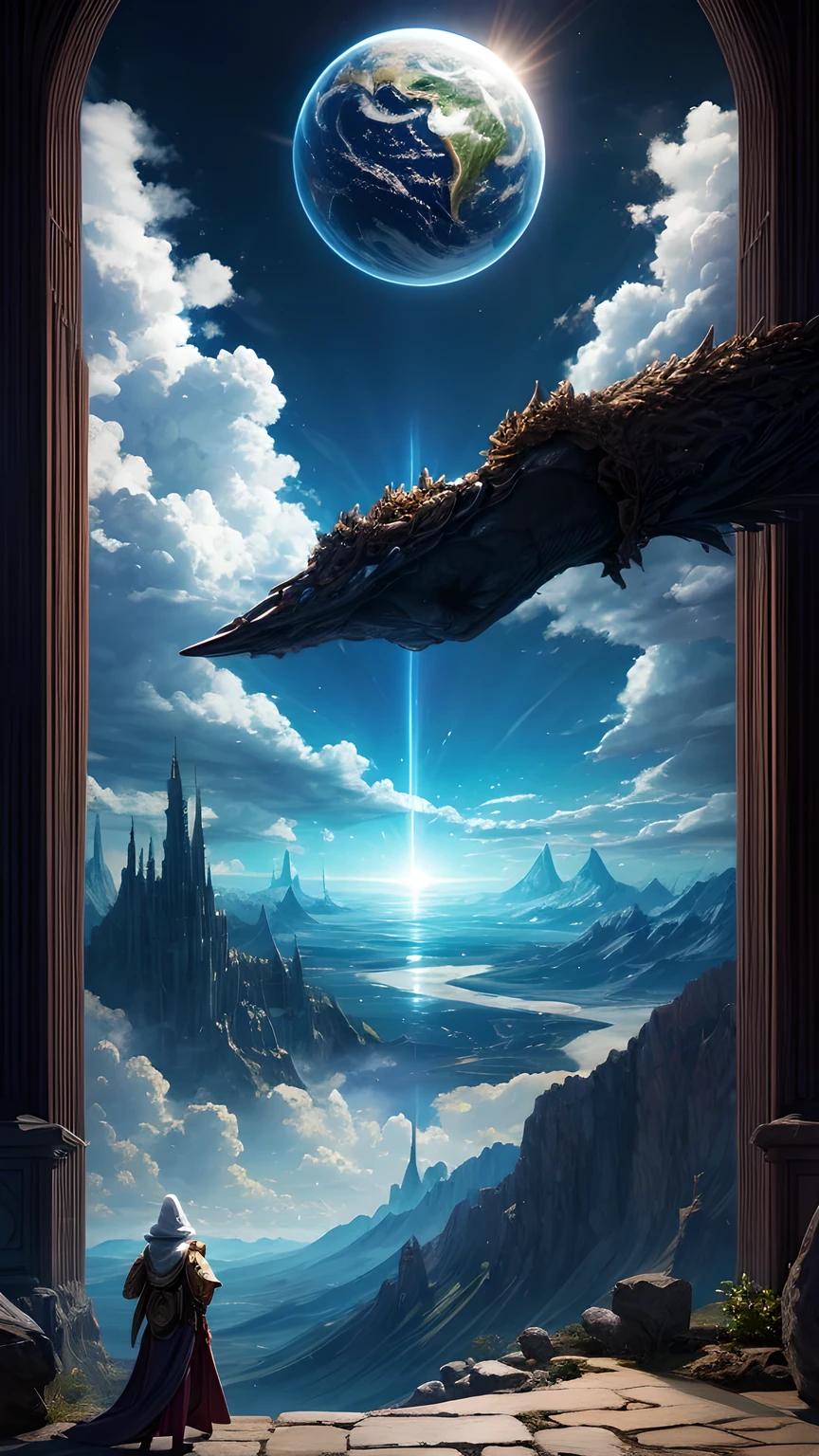 The world was created,fantasy,Cloud Window,Creation myth