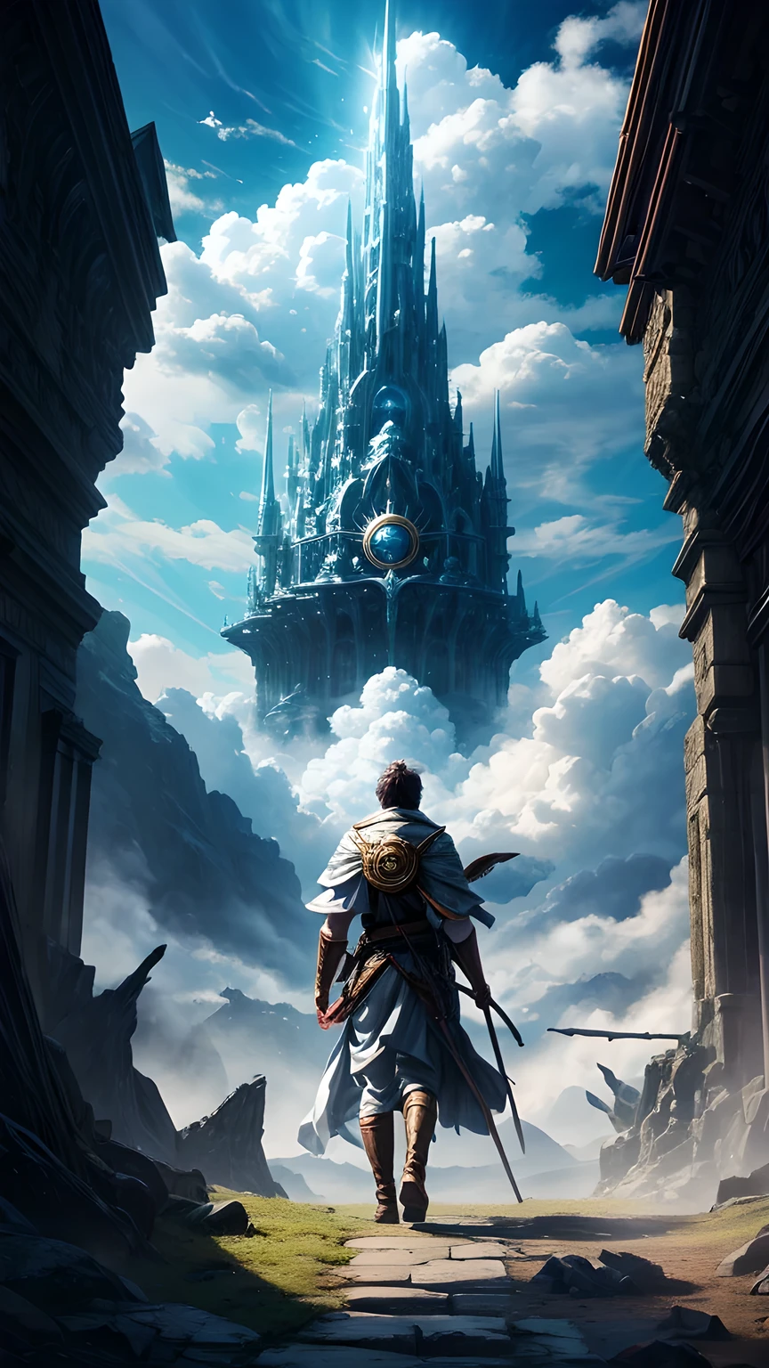 The world was created,fantasy,Cloud Window,Creation myth