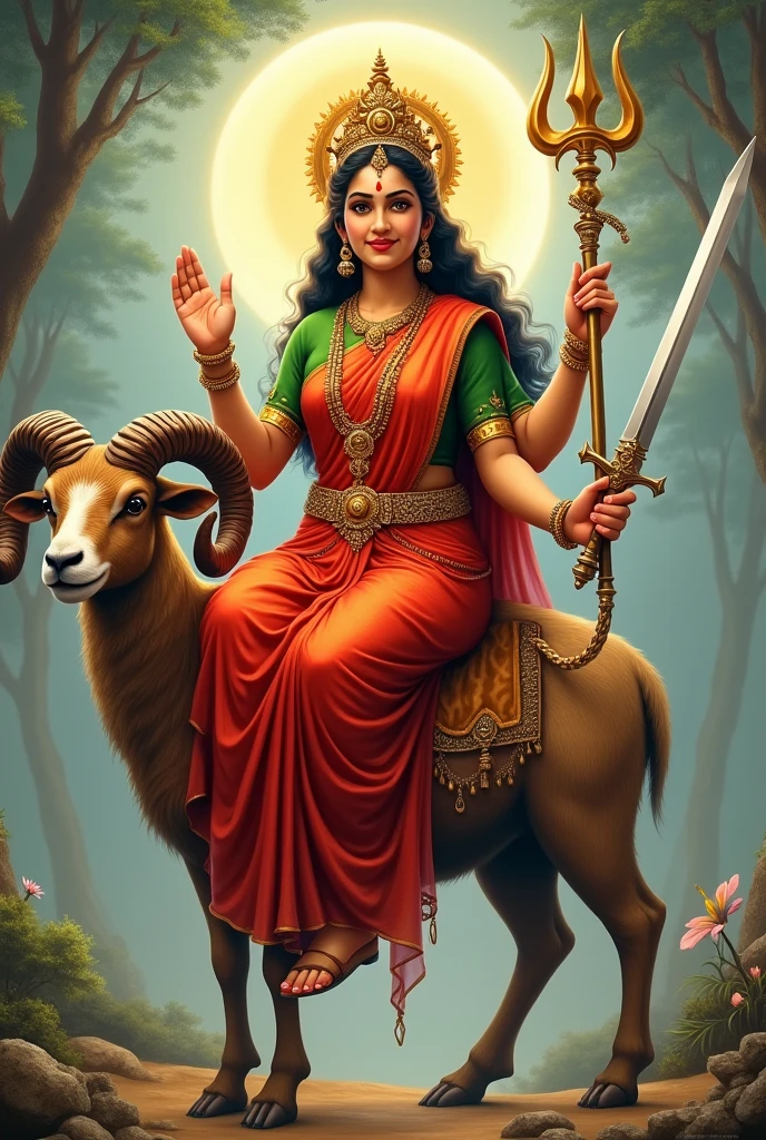 શ્રી ગેલ માતાજી એક ચિંગડા વાળા ઘેટાં પર બેઠેલા હોય છે અને શ્રી ગેલ માતાજી એ લાલ રંગ ની સાડી પહેરી હોય છે અને તેનું બ્લાઉઝ લીલા રંગનું હોય છે અને એક હાથે આશીર્વાદ આપતા હોય છે અને બીજા હાથે ત્રીશુલ હોય છે અને બીજા હાથે તલવાર પકડી હોય છે અને બીજા હાથે ચક્ર પકડ્યું હોય છે 