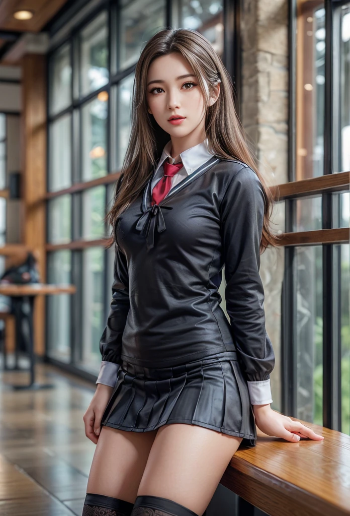 best quality、16K High Resolution、Very detailed、masterpiece、Live shooting、Practical:1.4、Surrealism:1.4、Clear focus、Very refined、nitty gritty、1 female、(European:1.2)、(Blonde)、(Spread your legs:1.3)、(no panties:1.3)、(Not suitable for working hours:1.1)、 (Sitting at the table)、(Super beautiful)、(Pretty Face:1.5)、(Ponytail, stocking)、(Delicate face)、(beautiful eyes)、Perfect round eyes、(Delicate lips)、Lipstick、(Eyeliner)、mascara、Eyeshadow、(Military Green Pencil Skirt,)、White shirt、Green suit, tie、In NSFW