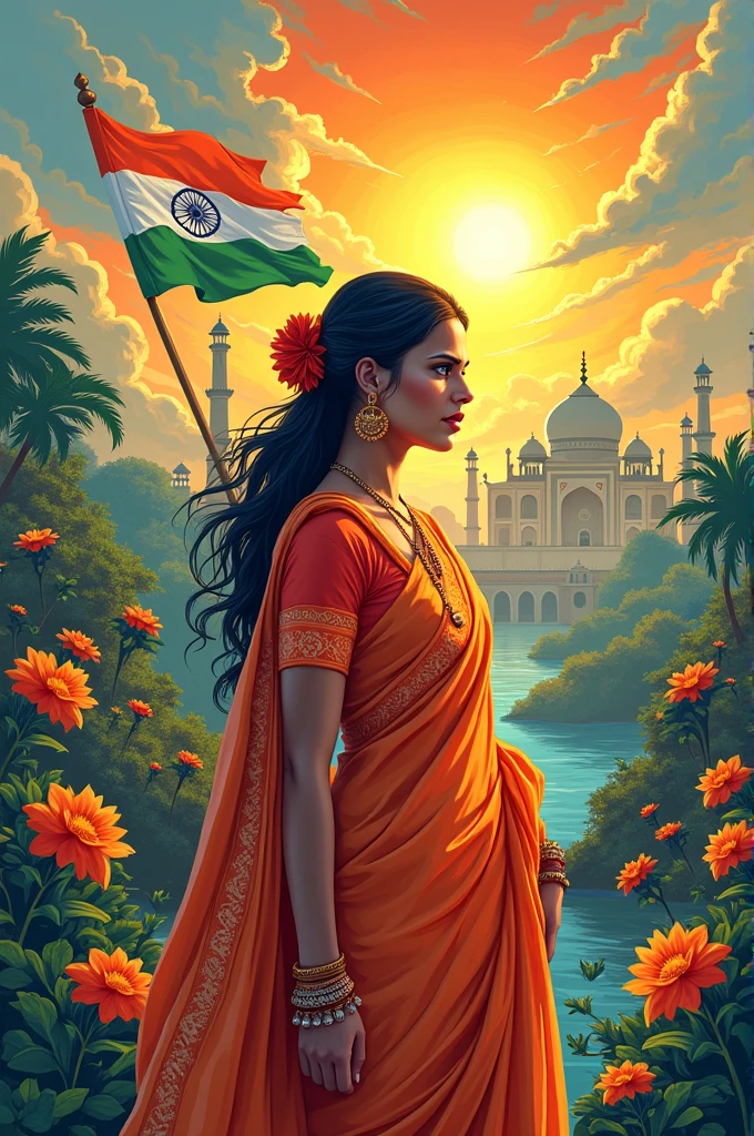  Indian Independence day image  for art institute 
