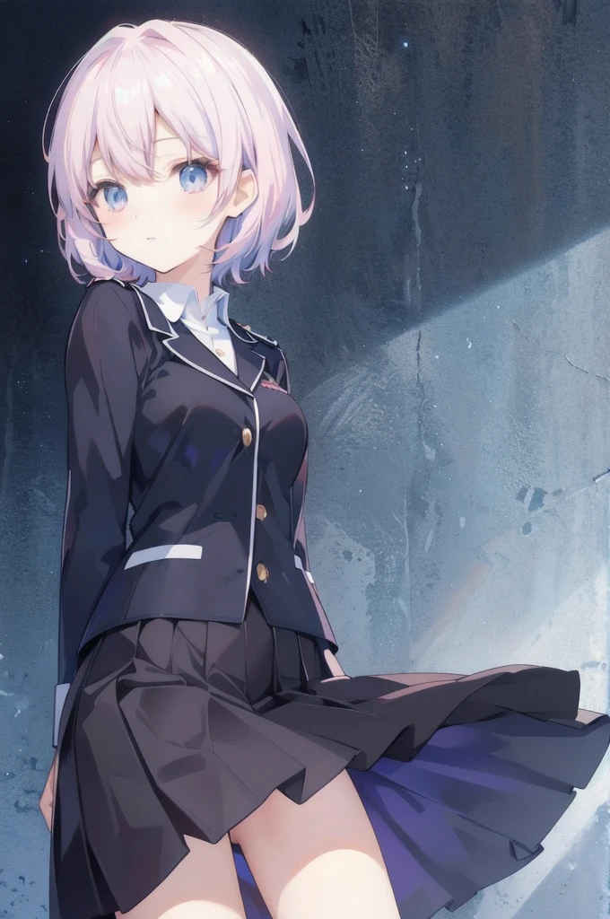 Anime characters in uniforms posing for photos, Anime Moe Art Style, Cute anime visuals, Smooth anime CG art, No underwear, Official character art, JK Uniform, The finer details. Girls' Frontline, black, Official Art, Surreal school girl, Casual pose, Girls' Frontline cg