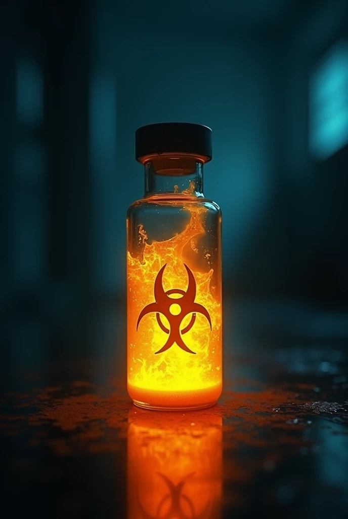 Generate a striking image about a new toxic medicine for health