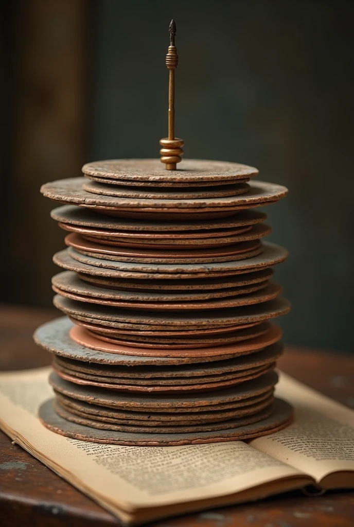 In 1800, Volta created the, Voltaic battery "Voltaic pile," . ", also known as the."