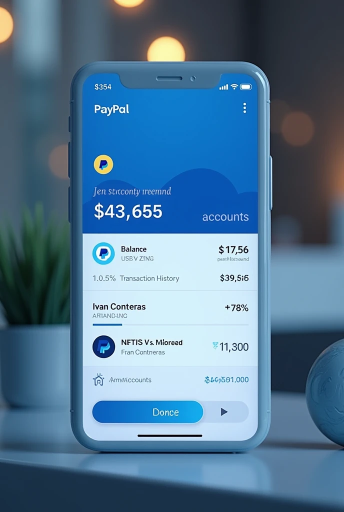 Paypal account with $43,655 in the name of Ivan Contreras