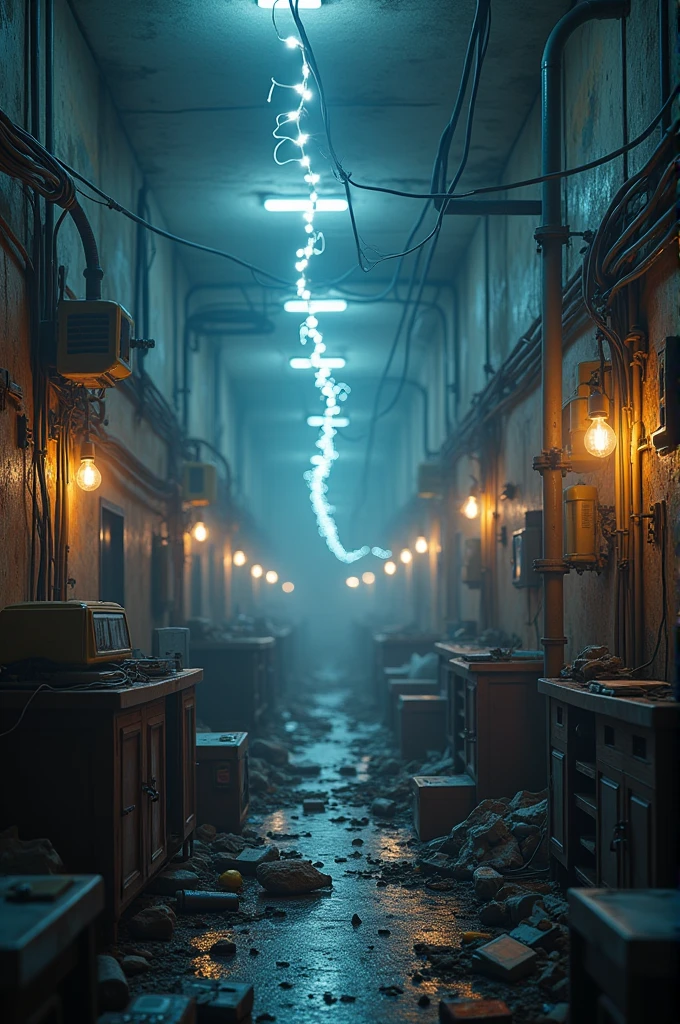 A real image of electricity wastage