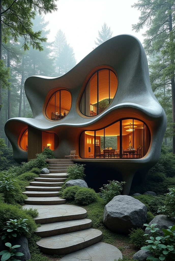 A house inspired by the concept of an owl
But not something literal, Not just a discrete and subtle concept