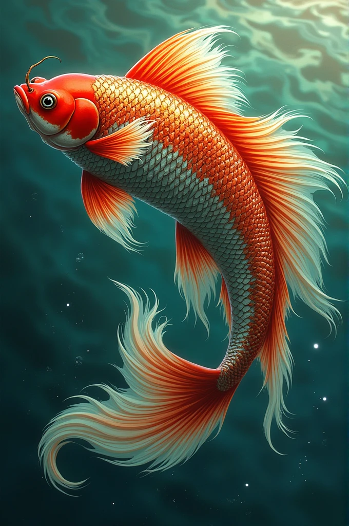 Arowana with Indian flag