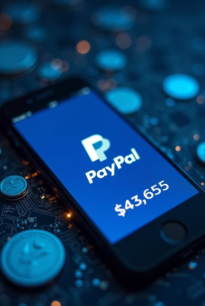 Paypal account with $43,655