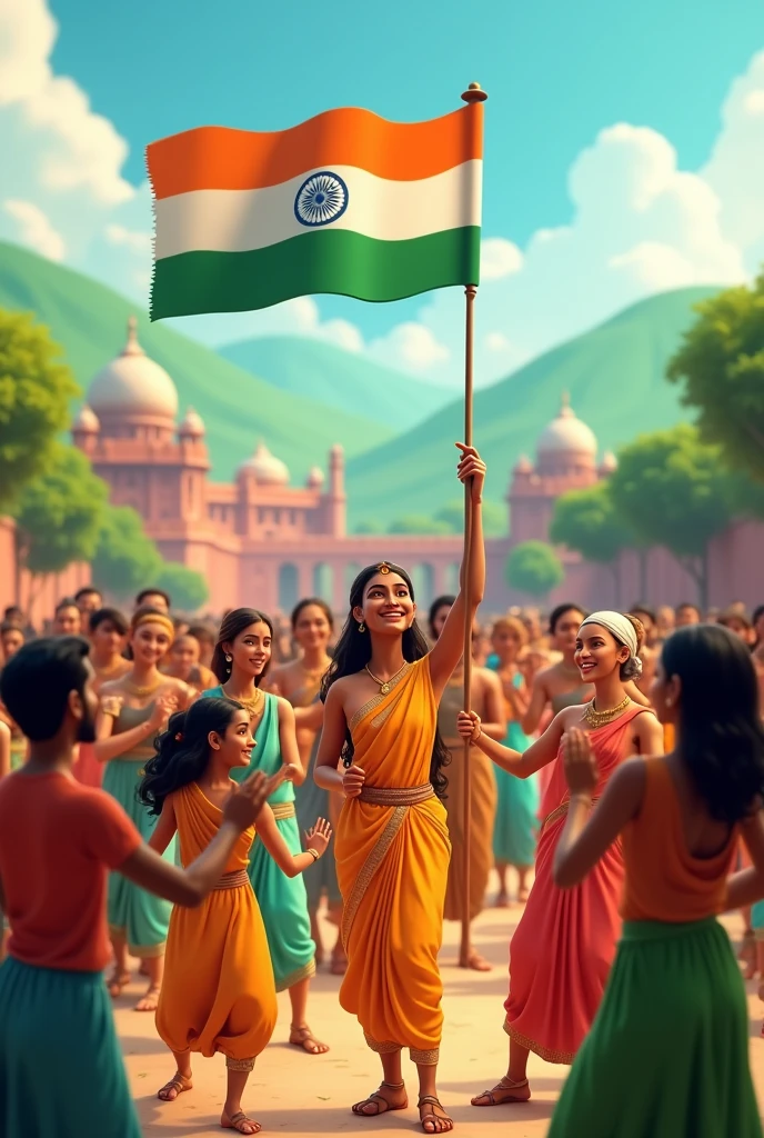 india independence day animation video create 