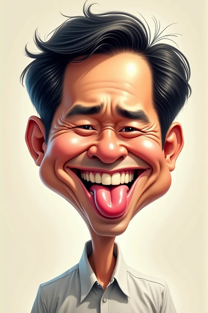 bongbong marcos stuck his tongue drawing