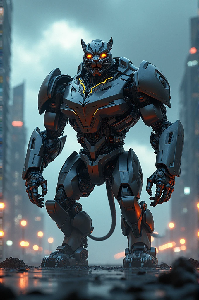 Beastly lion + cool and scary transformer car