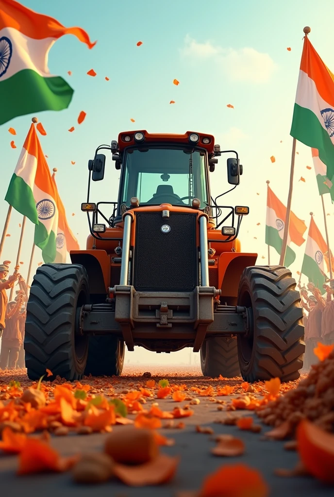 Indian independence celebrate loader machine 
Aur create karo