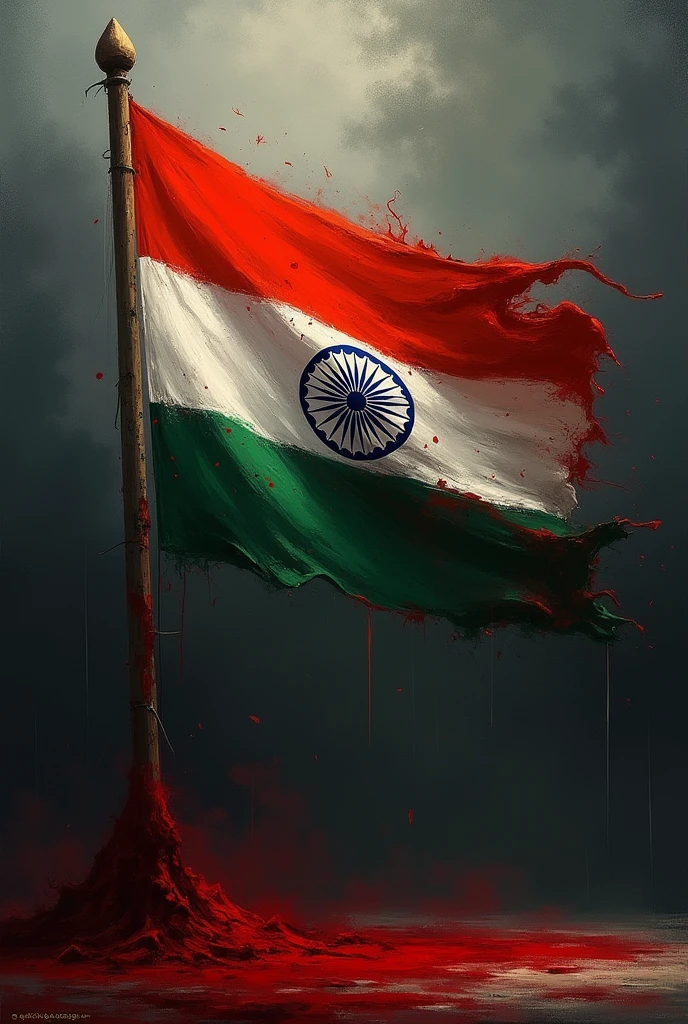 In the blood of soldiers Indian flag is made