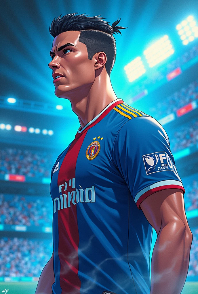 Ronaldo as blue lock character
