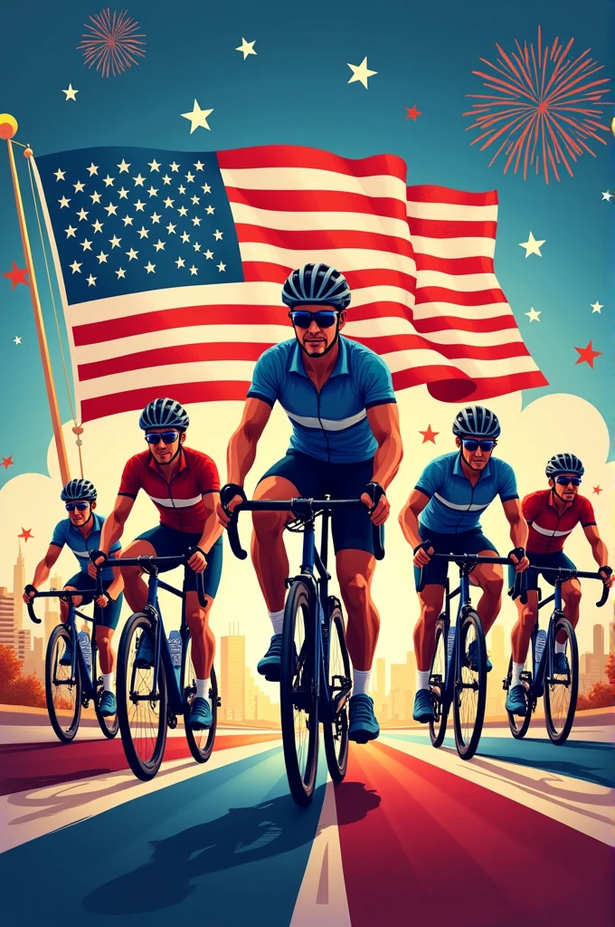 Independence day poster for our cycle store