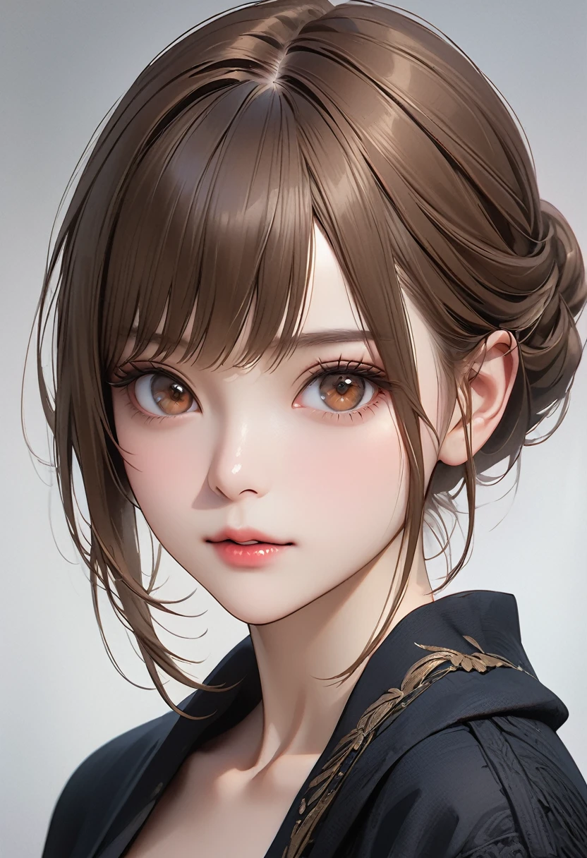 Highest quality, masterpiece, Ultra-high resolution, Realistic:1.2, RAW Photos, Intricate details, Portraiture, big, beautiful brown eyes:1.2, Perfect contours, Perfect Proportions:1.2, one person's, break ((Mouth close-up:1.2, (From above:1.2), look up:1.2)), ((small, short, small:1.2)), Light brown hair、((Long Hair, Twin tails:1.2)), (compensate:1.2, Fuller lips:1.3, Pink Lips:1.3, Glossy Lips:1.3, Lips parted:1.2), (Stroll through the lavender fields:1.2), ((Silk sleeveless shirt:1.2, Silk Long Skirt, Low heels)), break ((Place one arm above your head、Place one arm in front of your knee、My hair is about to blow away in the wind:1.3、Leaning forward:1.2))、(Embarrassed expression:1.2、Pretty angry), (The background is a lavender field:1.2、Lavender swaying in the wind, A few tourists are walking), ((Gust of wind:1.2)), (Underarm:1.2), (Empty-handed)