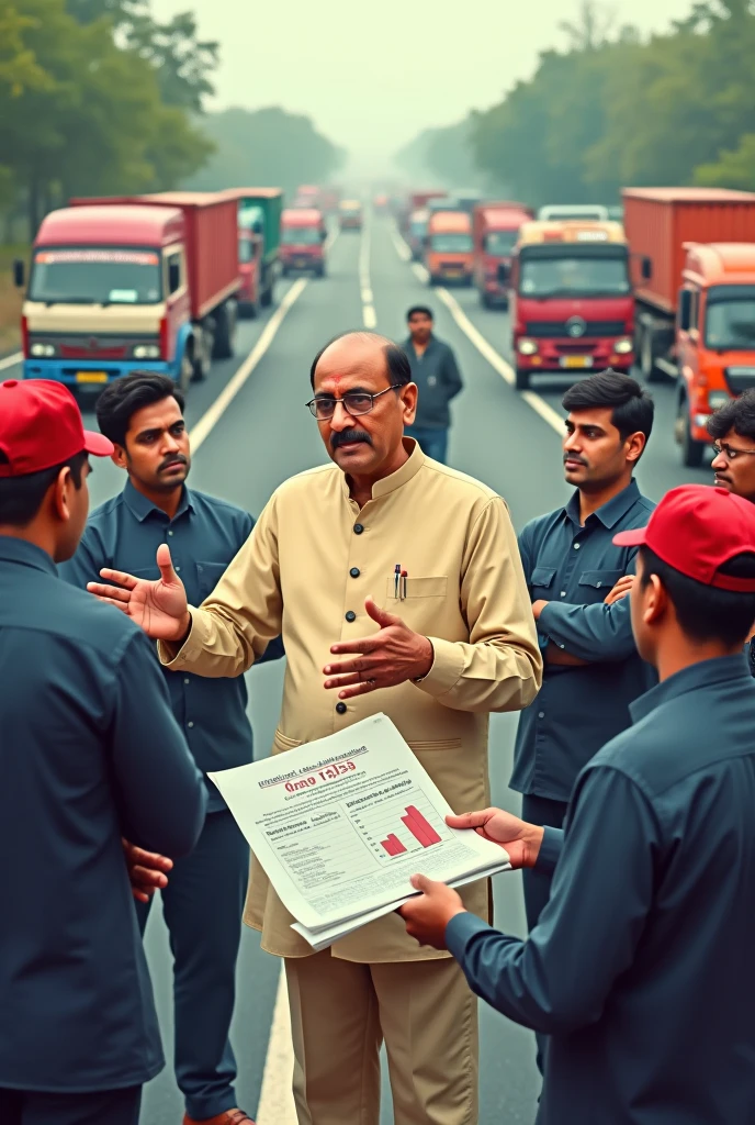 Poster making on roadway union budget of India