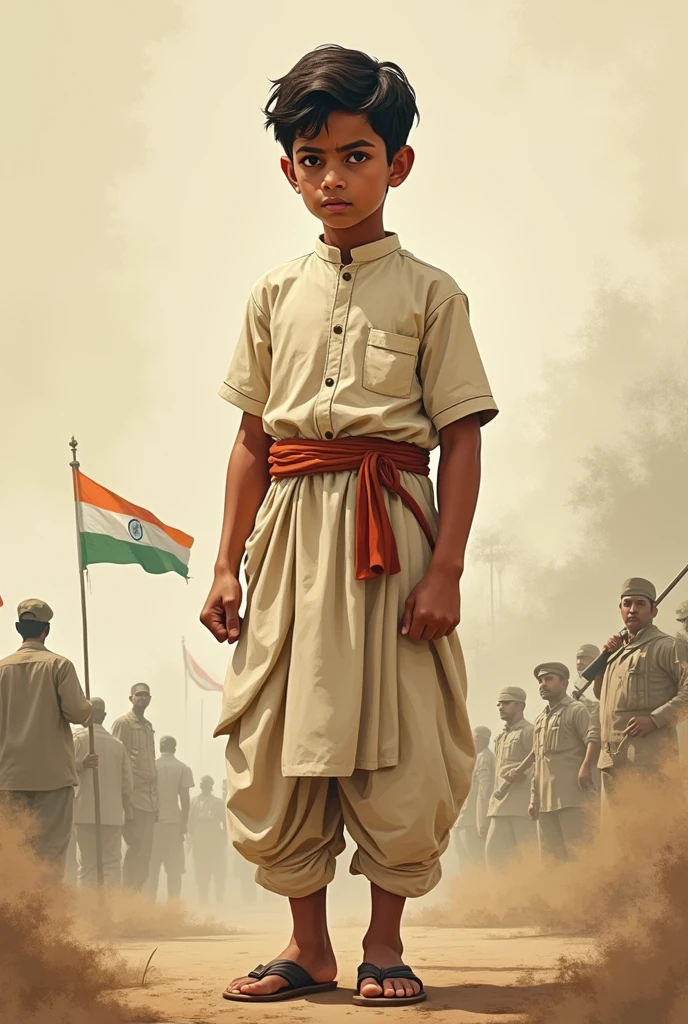 One boy with bhagta singh independence 