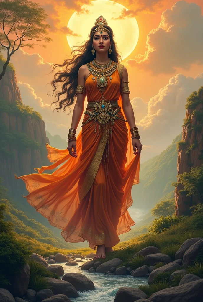 Indian patriotic Bharat mata