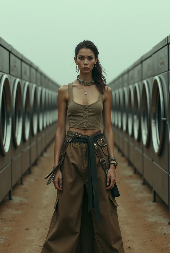 Woman with washers