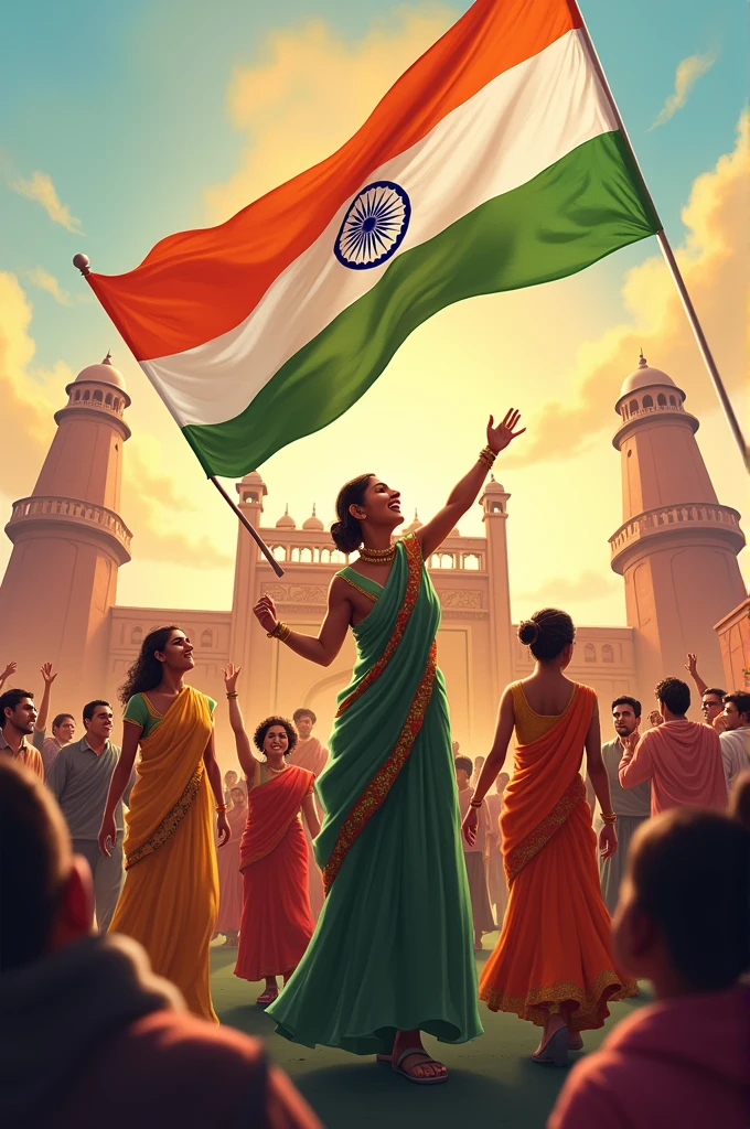 Make india 78 independence day image and write wishes from Inamdar Biryani